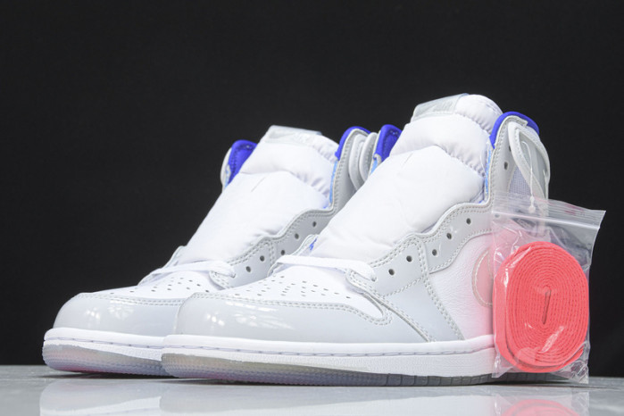 Air Jordan 1 Retro High Zoom White Racer Blue CK6637-104