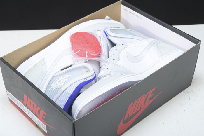 Air Jordan 1 Retro High Zoom White Racer Blue CK6637-104