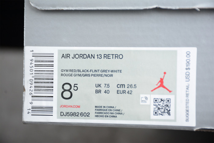 Air Jordan 13 “Reverse Bred" DJ5982 602