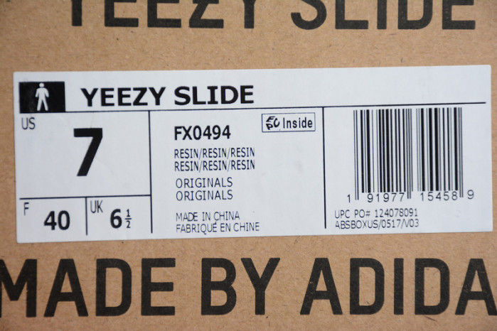 kanye west x ad*s Y**zy slide “resin ”fx0494