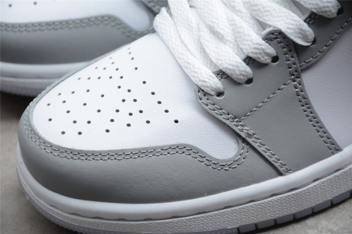 AIR JORDAN 1 Mid White Wolf Grey Blue BQ6472-105