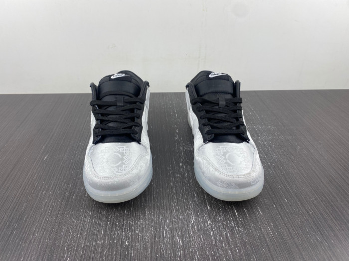CLOT x fragment x Nike Dunk Low Colorway: White/Black FN0315-110