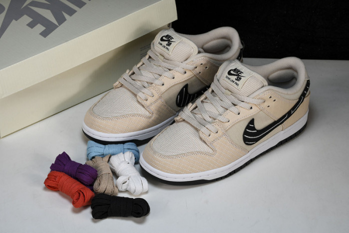 Albino & Preto x NK Dunk SB Low Pro QS“Pearl White” FD2627-300