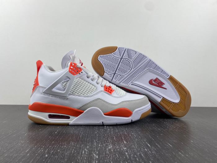 Nike SB x Air Jordan 4  White Orange DR5415-108
