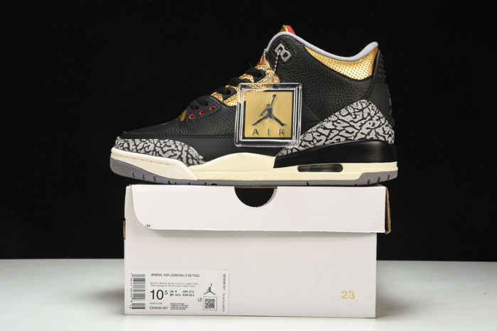 Air Jordan 3 Retro "Black Gold" CK9246-067