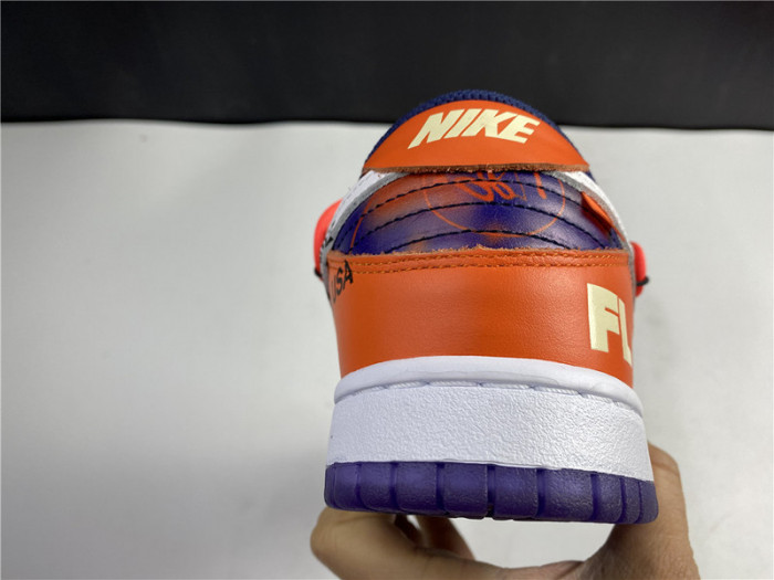OF x Nike SB Dunk Low Orange Perple White CT0856-801