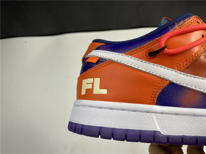 OF x Nike SB Dunk Low Orange Perple White CT0856-801