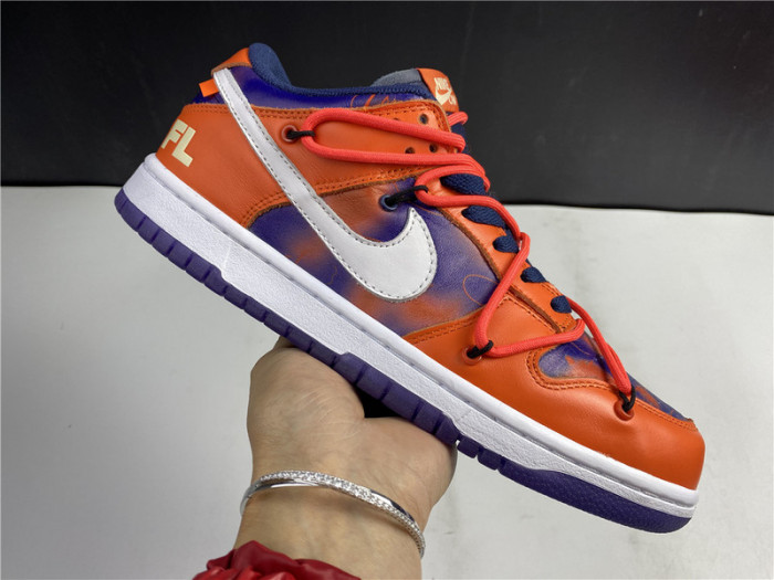 OF x Nike SB Dunk Low Orange Perple White CT0856-801