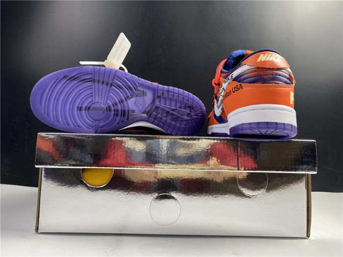 OF x Nike SB Dunk Low Orange Perple White CT0856-801