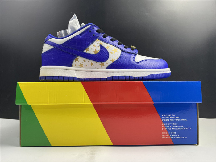 nike sb dunk low S*p*e stars hyper royal (2021) dh3228-100