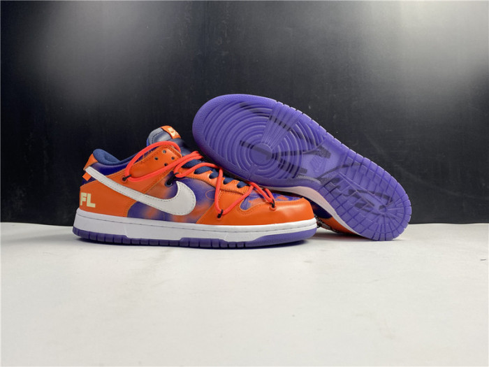 OF x Nike SB Dunk Low Orange Perple White CT0856-801