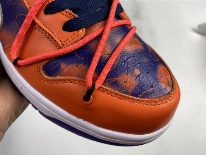 OF x Nike SB Dunk Low Orange Perple White CT0856-801