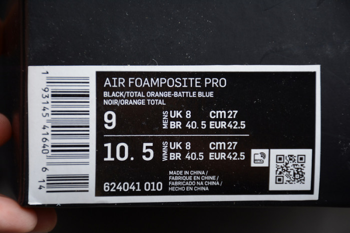 Air Foamposite Pro Knicks  624041-010